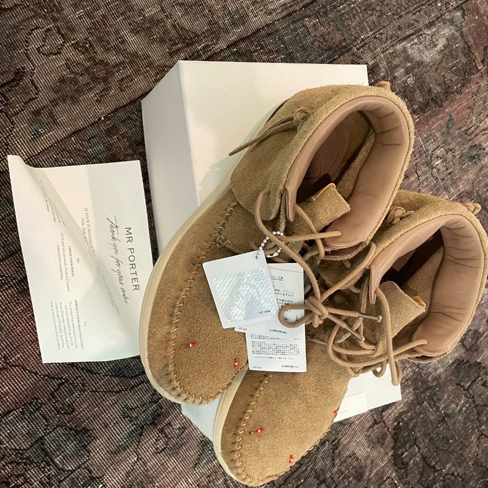 VISVIM Lhamo-Folk Beaded Suede Boots